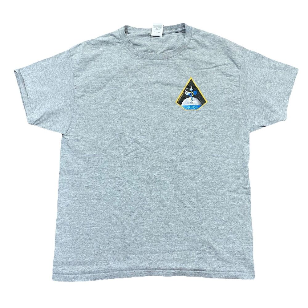 NASA JSC ASMC-55 Johnson Space Center Gray Tee L
